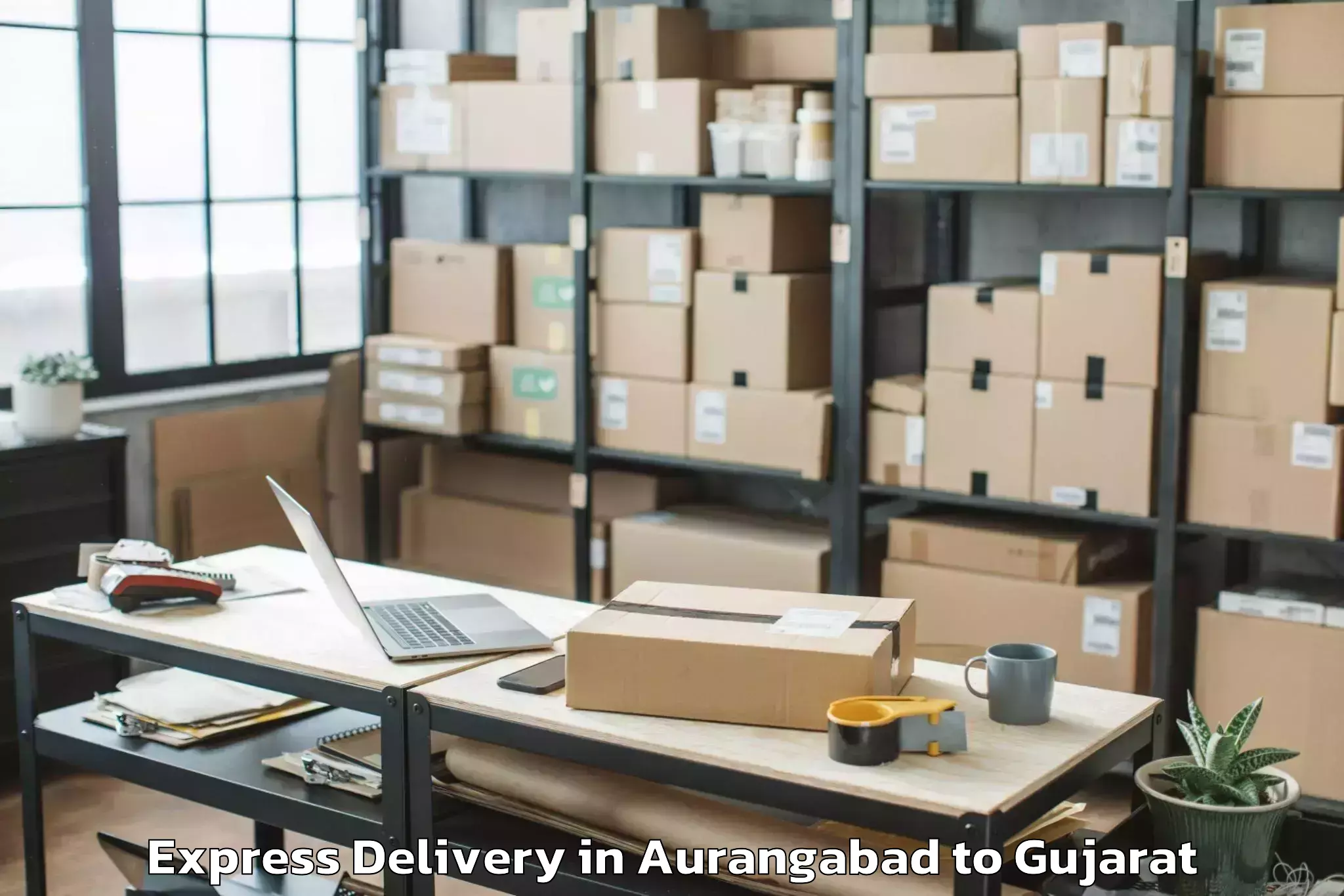 Book Aurangabad to Amreli Express Delivery